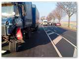 Nach der Kollision eines Unimogs mit mehreren Pkw wurde die B 65 in Wehrendorf gesperrt.