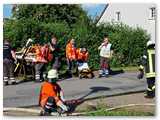 Wasserversorgung wird aufgebaut.